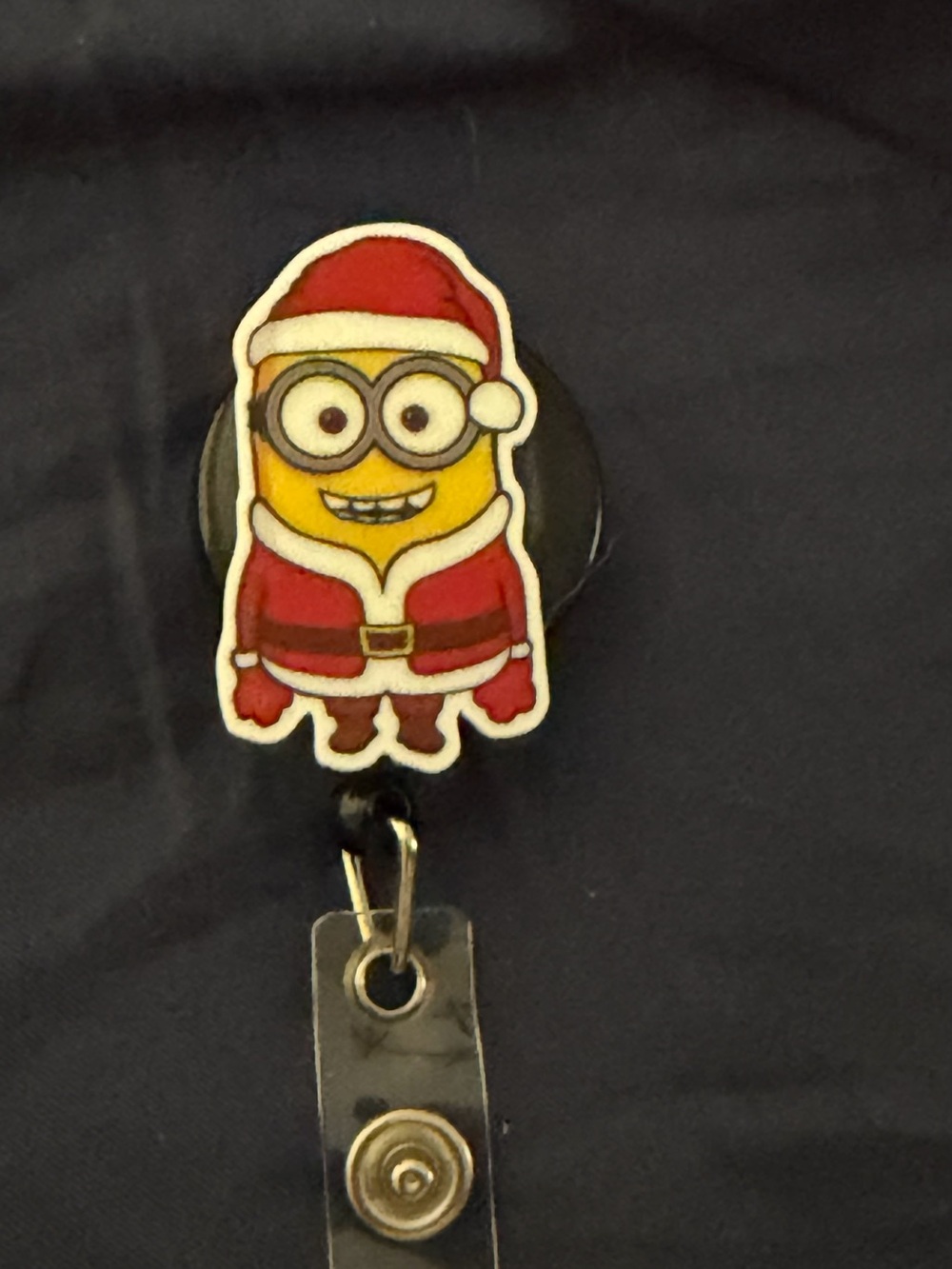 Holiday Badge Reel - Red Santa Character